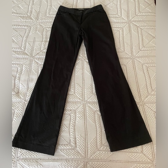 Express Size 0 Editor Fit Black Khaki Dress Pants - Picture 5 of 7
